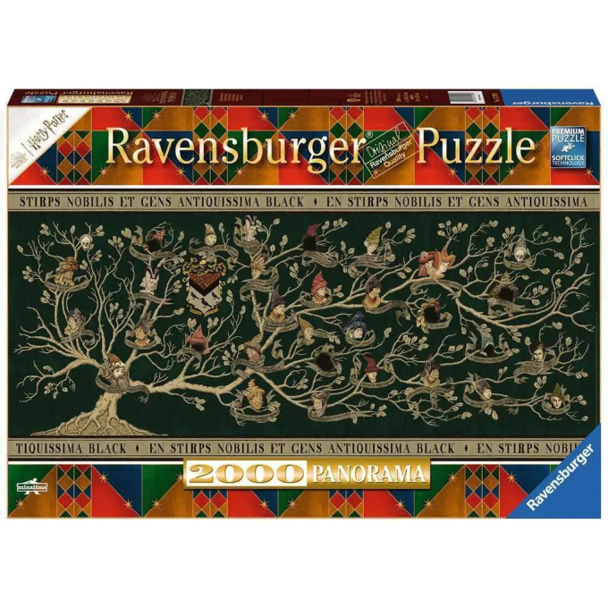 Puzzle 2000 – Harry Potter Čierny Rodokmeň
