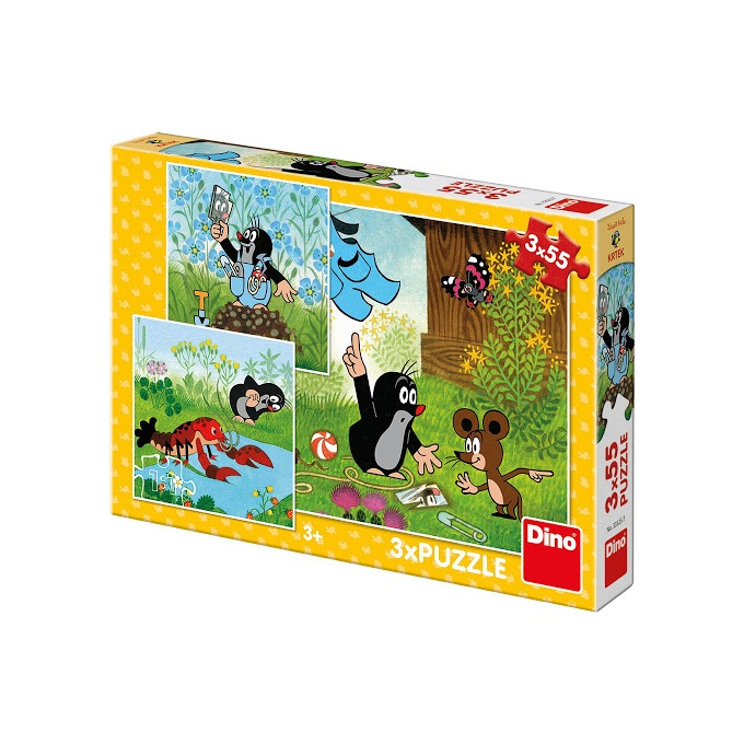 Puzzle 3 x 55 – Krtko