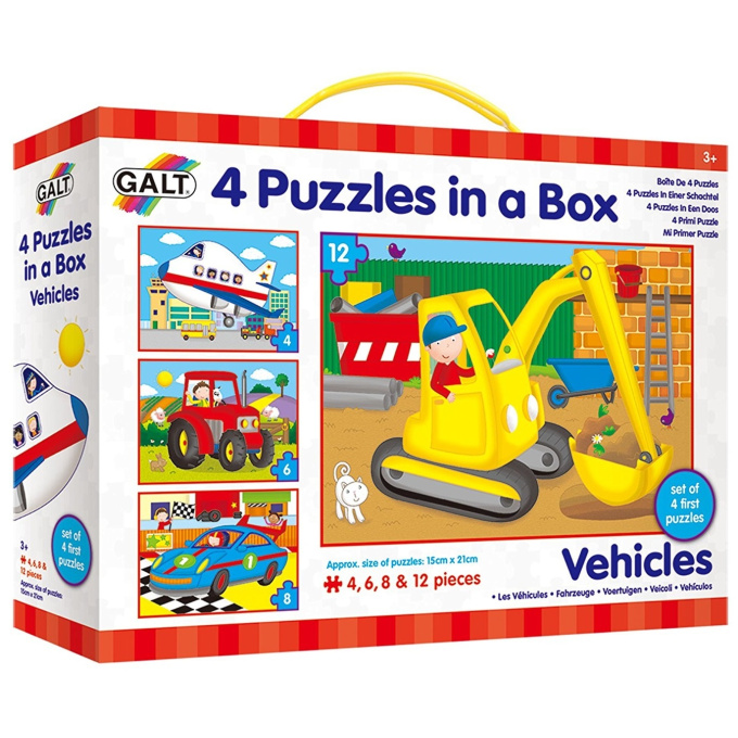 Puzzle 4v1 - Dopravné prostriedky