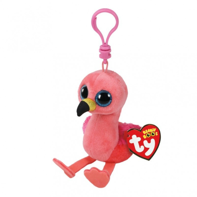 TY Beanie Boos – Plyšový prívesok plameniak 8,5 cm