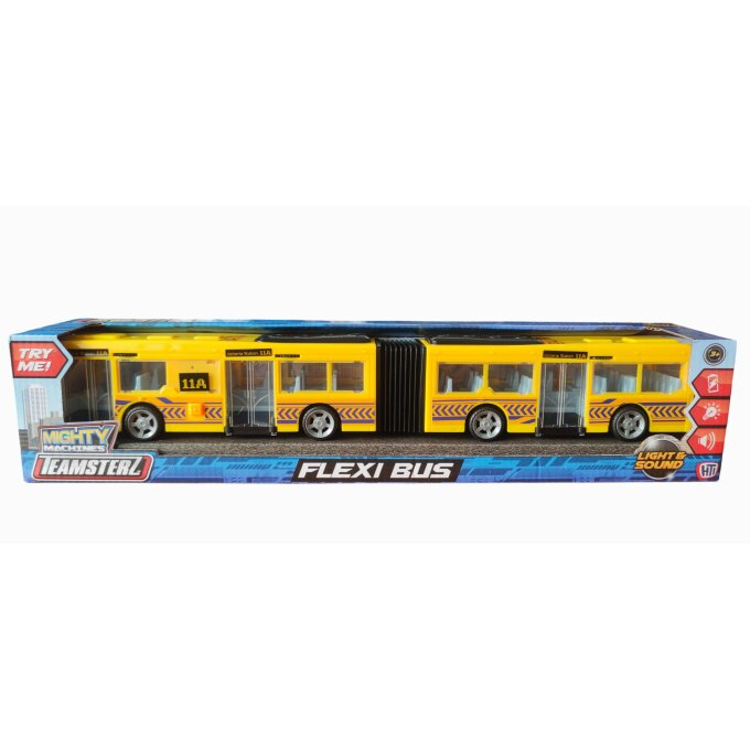Ohýbateľný autobus Žltý