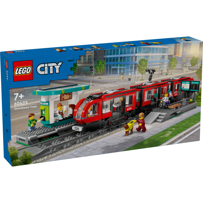 60423 Lego City – Električka a zastávka v centre mesta