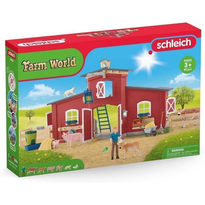 Schleich - Stodola so zvieratami 42606