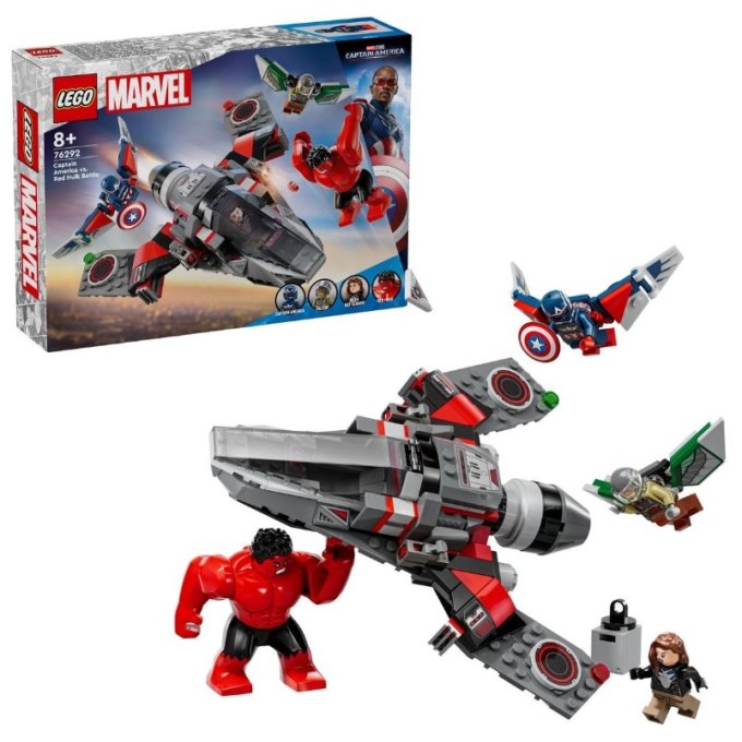 76292 Lego Marvel – Súboj: Kapitán Amerika vs. Red Hulk
