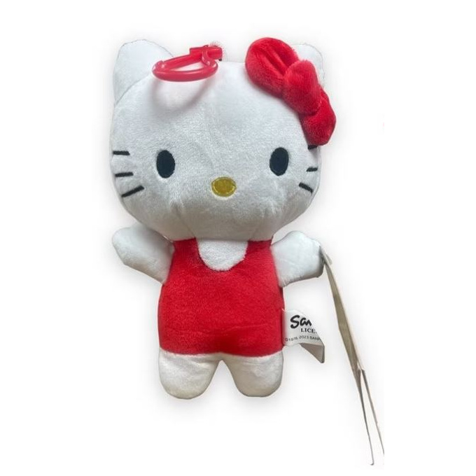 Hello Kitty – Plyšová postavička 17 cm Červený Prívesok