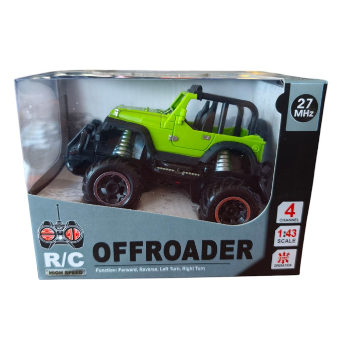 RC - Offroader 1:43 Zelený Džíp