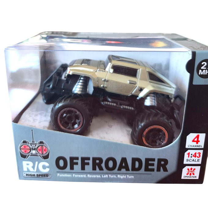 RC - Offroader 1:43 Strieborné Auto