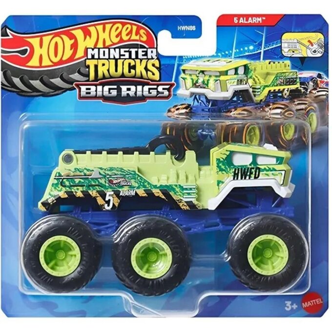 Hot Wheels – Ťahač 5 Alarm Zelený