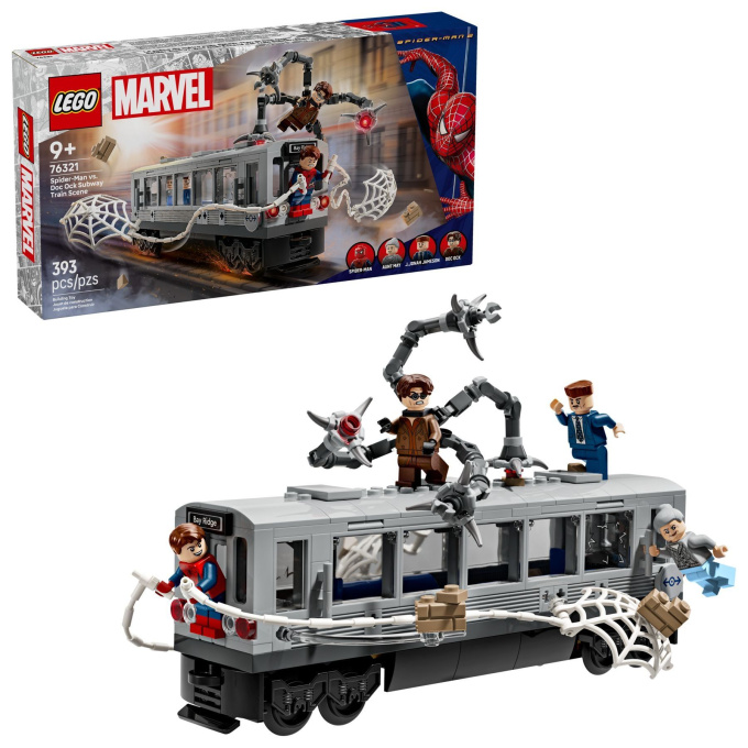 76321 Lego Marvel – Spider-Man vs. Doc Ock: Scéna v metre