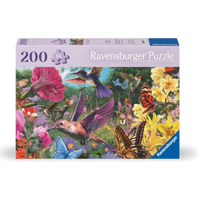 Puzzle 200 XL - Kolibríky a motýle
