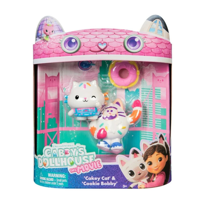 Gabby's Dollhouse - Figúrky Cakey Cat & Cookie Bobby