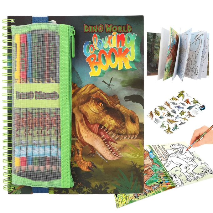 Dino World – Maľovanky s farbičkami