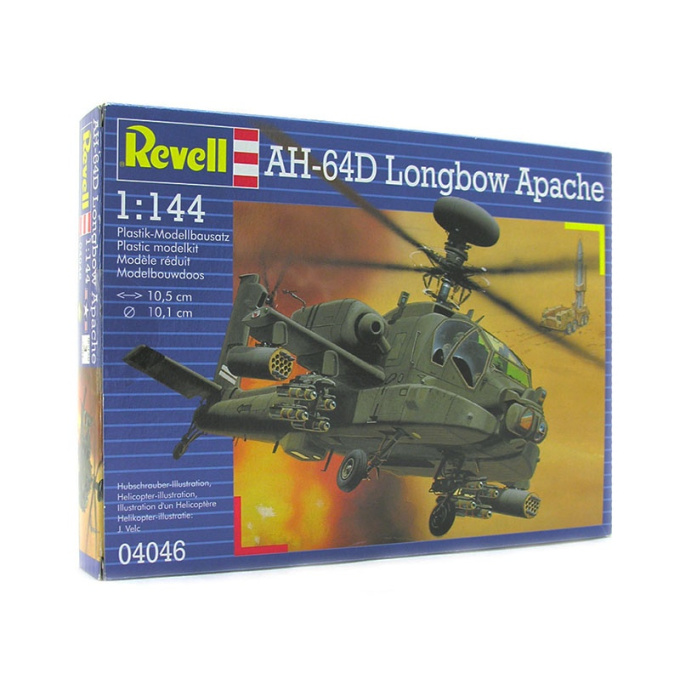 Revell - Vrtuľník 04046 - AH-64D Longbow Apache (1:144)