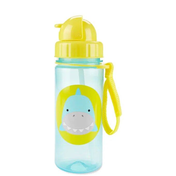 Fľaša so slamkou – Žralok 390 ml