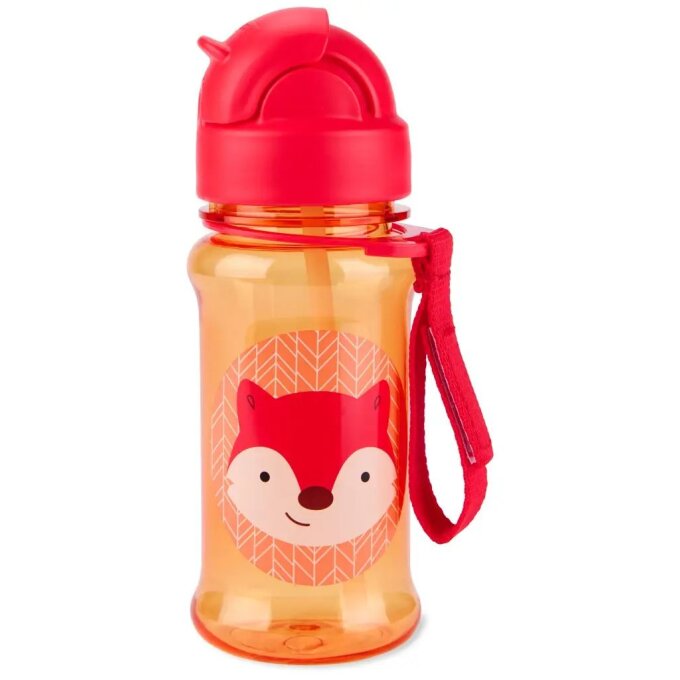 Fľaša so slamkou – Líška 355 ml