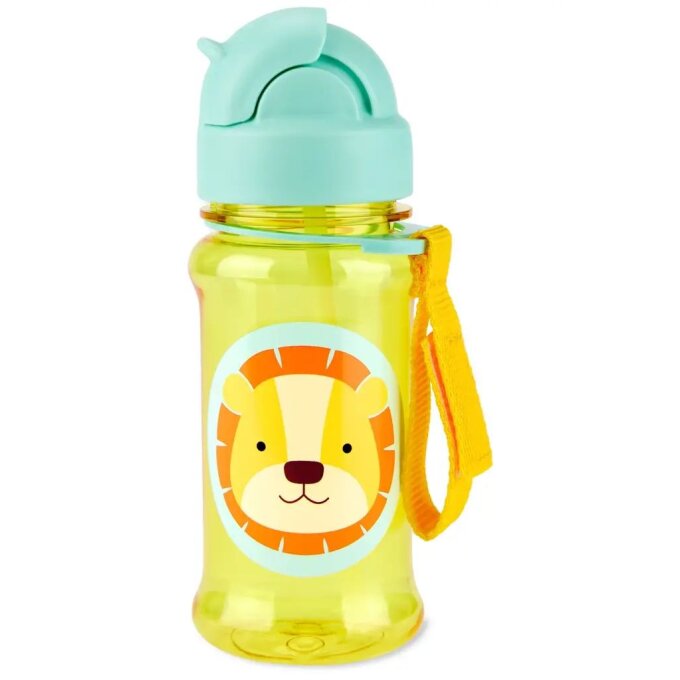 Fľaša so slamkou – Lev 355 ml