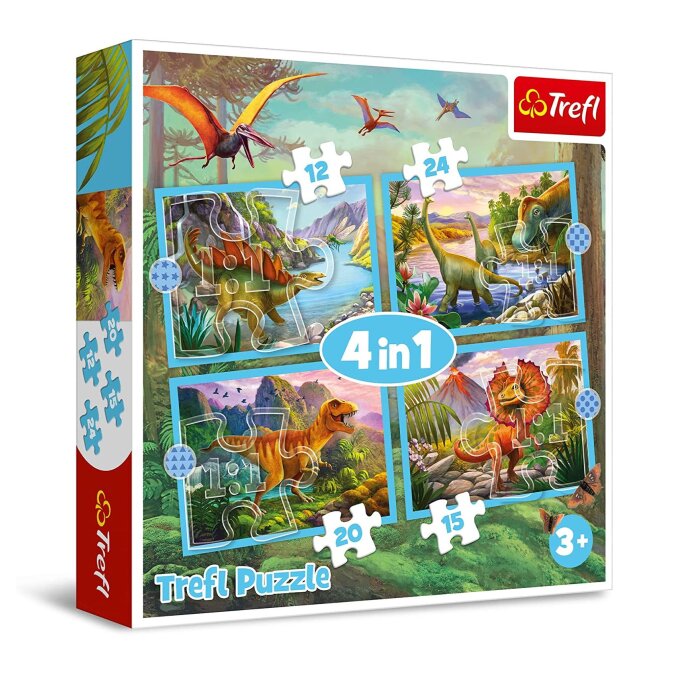 Puzzle 4v1 – Dinosaury