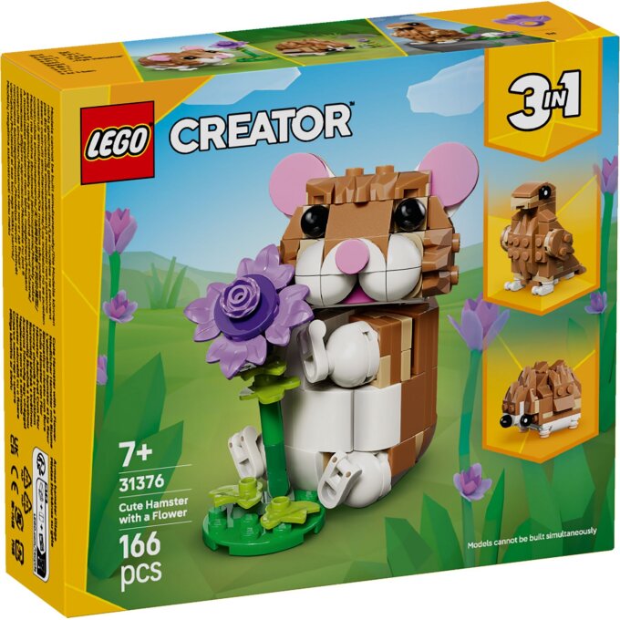 31376 Lego Creator – Roztomilý škrečok s kvetinou