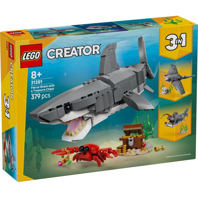 31381 Lego Creator – Divoký žralok a truhlica s pokladom