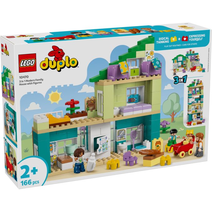 10470 Lego Duplo – Moderný rodinný dom 3 v 1 s figúrkami