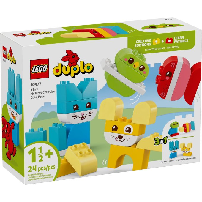 10477 Lego Duplo – Kreatívni roztomilí maznáčikovia 3 v 1