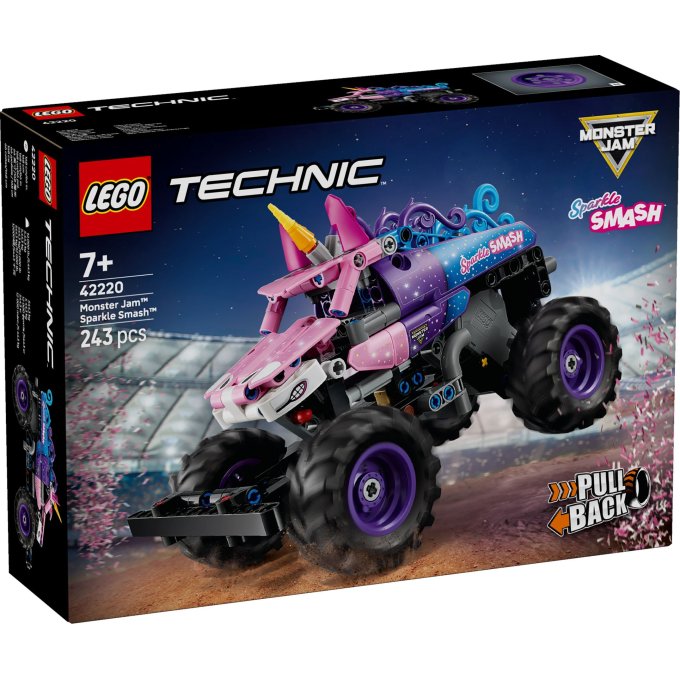 42220 Lego Technic – Monster Jam™ Sparkle Smash™ s naťahovacím motorom