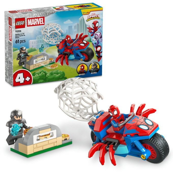 11206 Lego Marvel – Spidey na motorke vs. Rhino