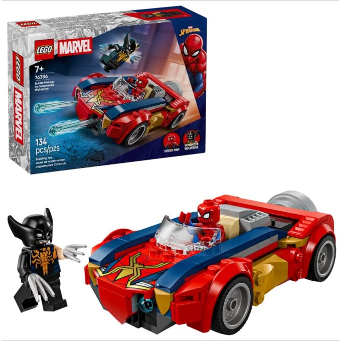 76336 Lego Marvel - Spider-Man a auto vs. venomizovaný Wolverine