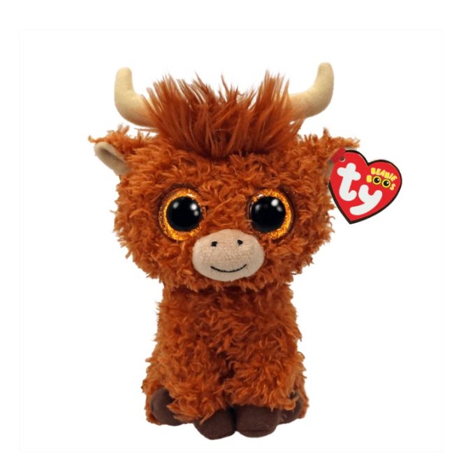 TY Beanie Boos – Plyšová škótska krava 15 cm