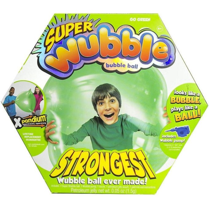 Lopta nafukovacia - Super Wubble Zelená