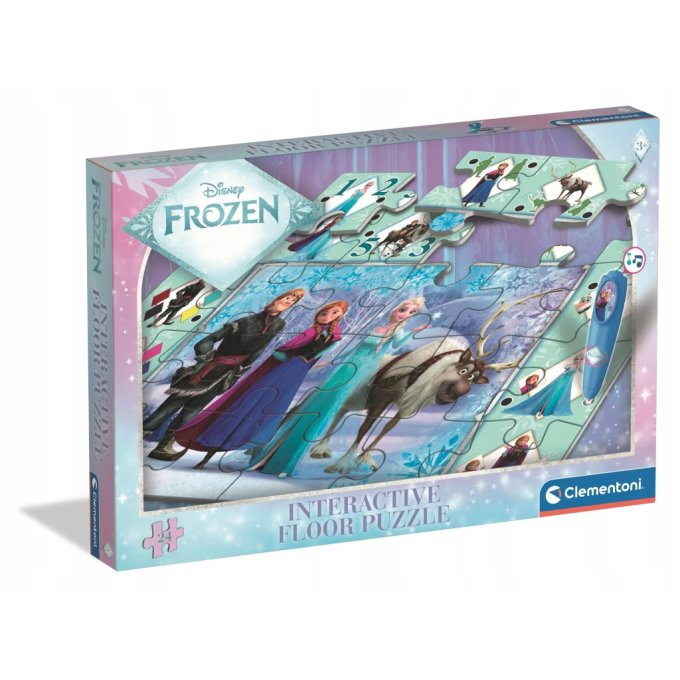 Ľadové kráľovstvo - Podlahové puzzle s interaktívnym perom