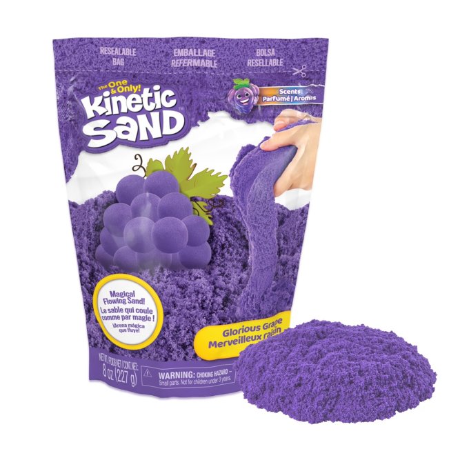 Kinetický piesok s vôňou hrozna