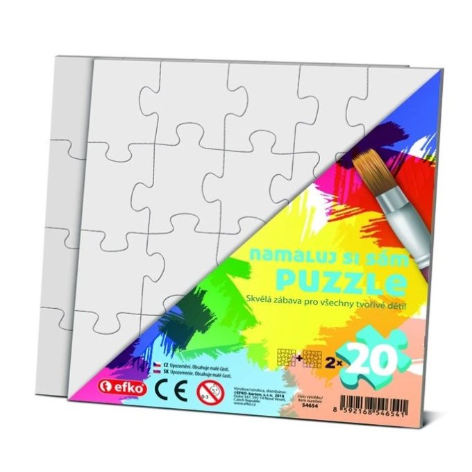 Puzzle - Namaľuj si sám- Štvorec