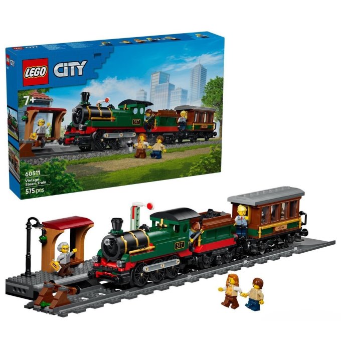 60511 Lego City - Vintage parný vlak