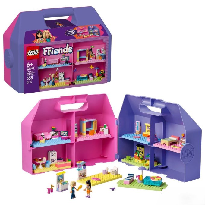42697 Lego Friends - Kreatívny kufrík s domčekom pre bábiky