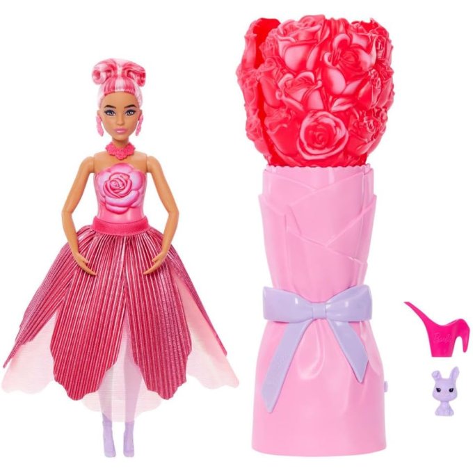 Barbie Petal POP - Kvetinové prekvapenie Ruža