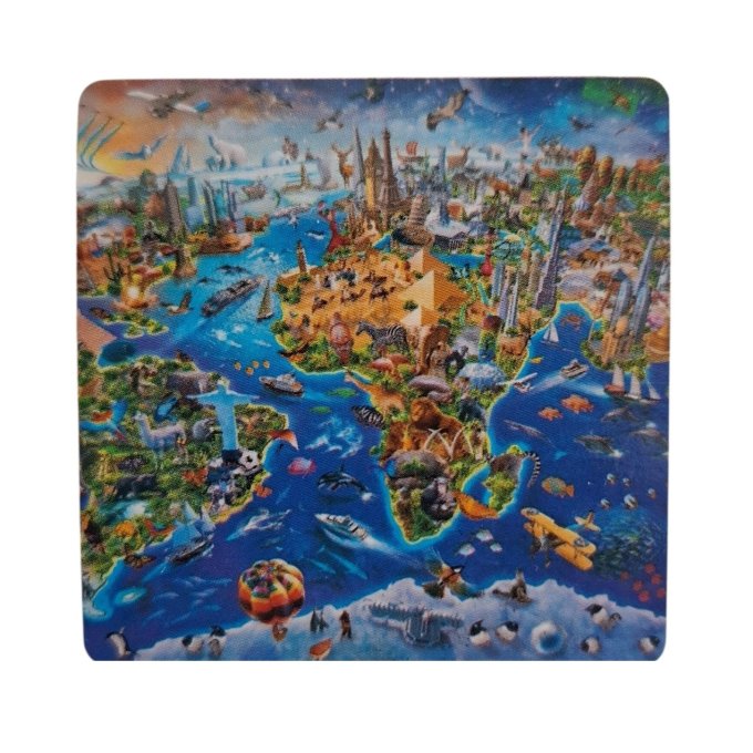 Puzzle 1000 s podložkou Mapa Sveta