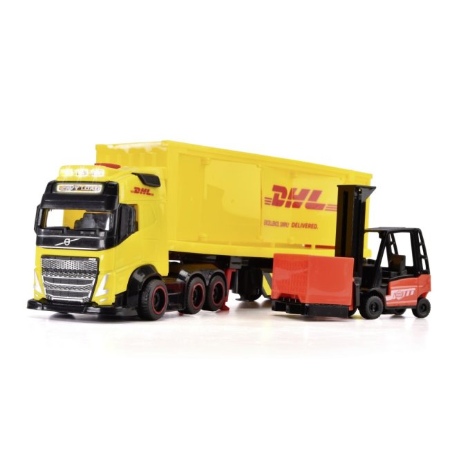 Dickie – Ťahač DHL s vysokozdvižným vozíkom