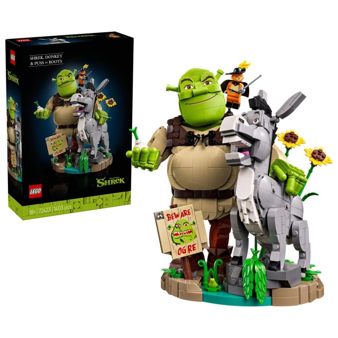 72423 Lego Shrek - Shrek, Oslík a Kocúr v čižmách