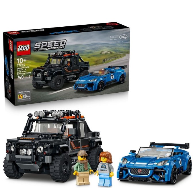 77264 Lego Speed Champions - Jaguar Project 7 a Land Rover Defender