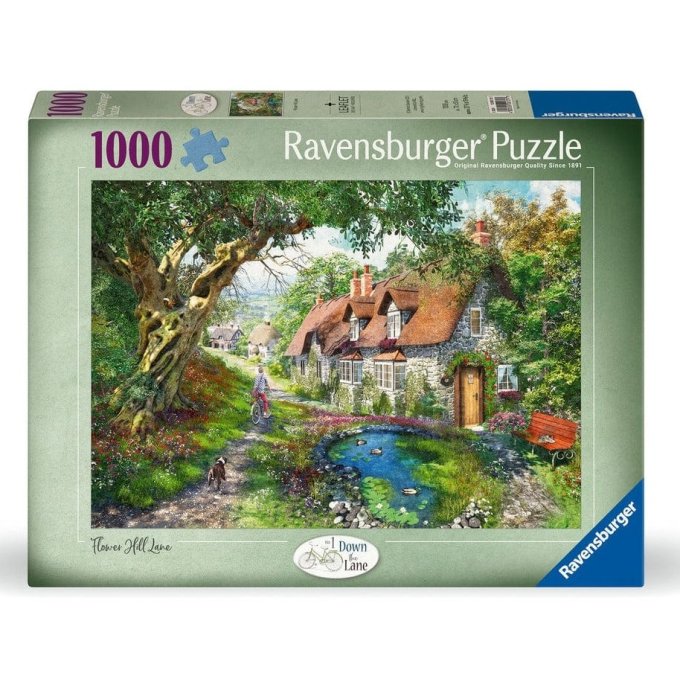 Puzzle 1000 - Cesta cez kvetinové kopce
