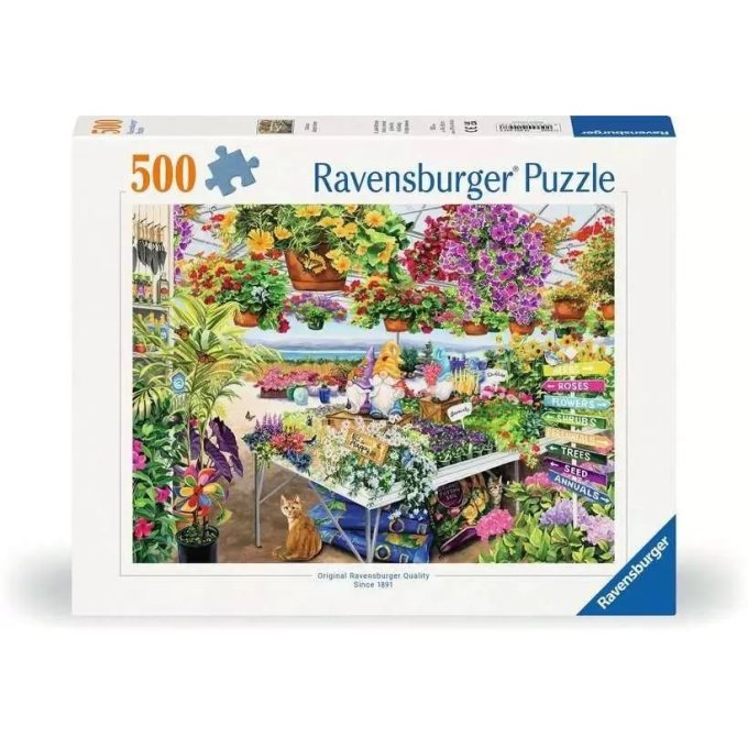 Puzzle 500 –  Nádherné záhradné centrum