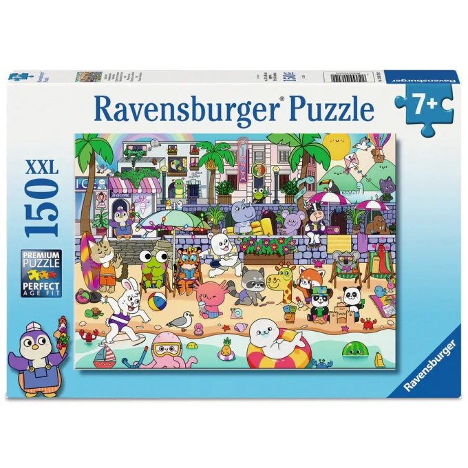 Puzzle 150 – Zábava na plážovej promenáde