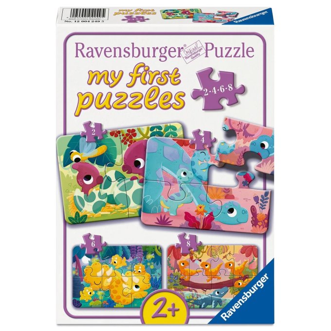 Moje prvé puzzle 4v1 - Roztomilé dinosaury