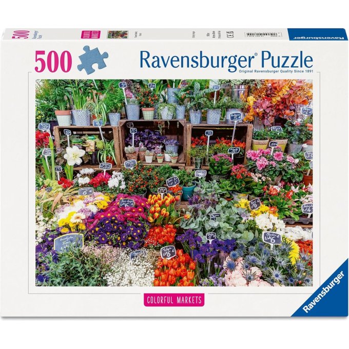Puzzle 500 - Kvetinový trh