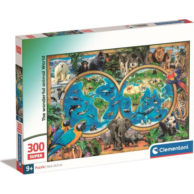 Puzzle 300 – Úžasný svet zvierat