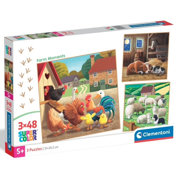 Puzzle 3x48 - Zvieratá na farme