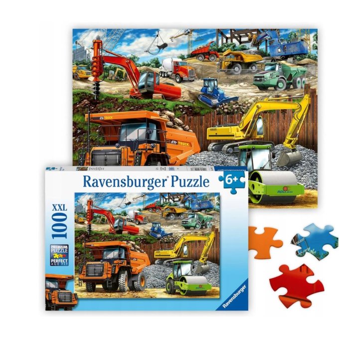 Puzzle 100 XXL – Pracovné vozidlá