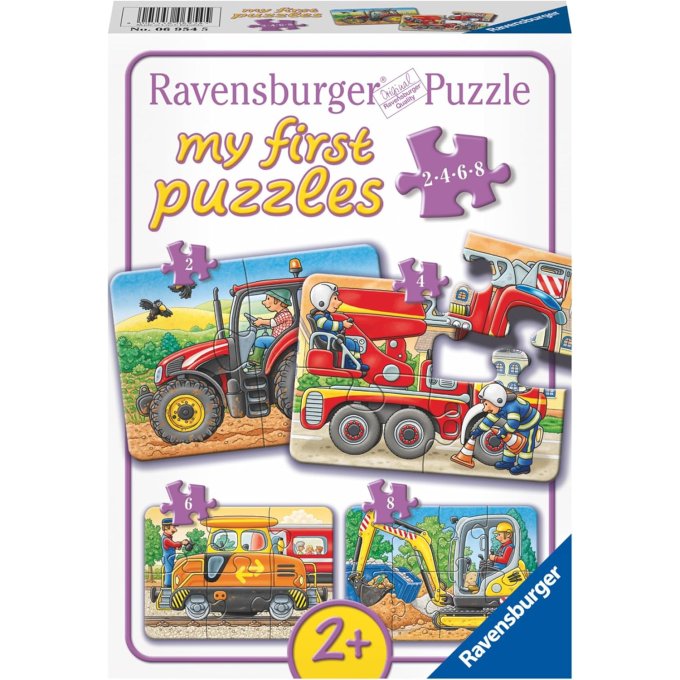 Moje prvé puzzle 4v1 – Dopravné prostriedky