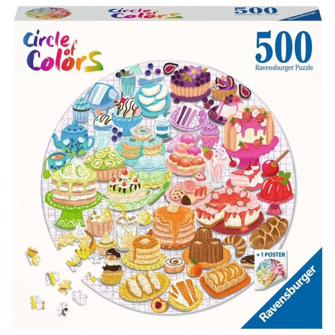 Puzzle 500 – Farebné dezerty